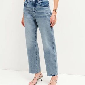 Reformation Val 90s Mid Rise Straight Cropped Jeans
